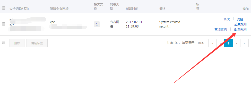 阿里云服务器安全组规则配置教程(图1) 阿里云服务器安全组规则配置教程
